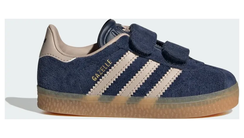 adidas Gazelle Comfort Closure Shoes Kids Night Indigo / Wonder Taupe / Gum (IE8707)