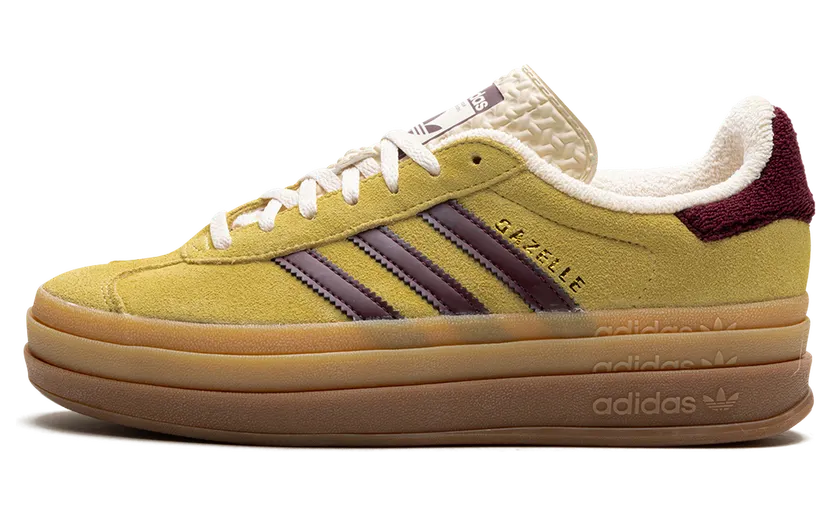 adidas Gazelle Schuh Almost Yellow / Maroon / Wonder White (IF5937)