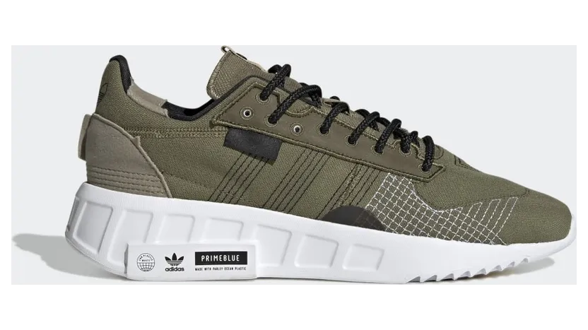 adidas Geodiver+ Primeblue Schuh Focus Olive / Core Black / Cloud White (H01785)