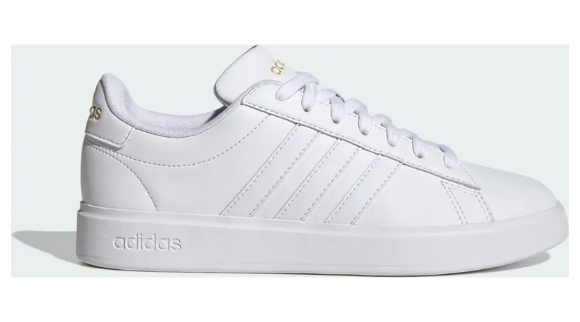 adidas Grand Court Cloudfoam Lifestyle Court Comfort Schuh Cloud White / Cloud White / Gold Metallic (GW9213)