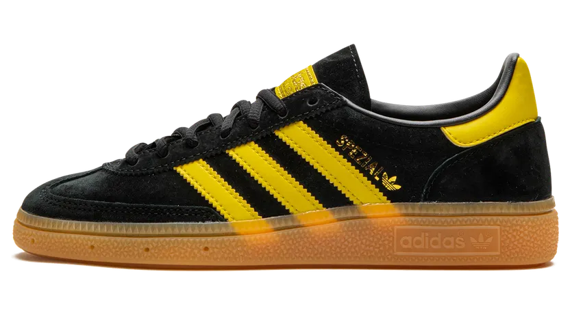 adidas Handball Spezial Schuh Core Black / Yellow / Gold Metallic (FX5676)