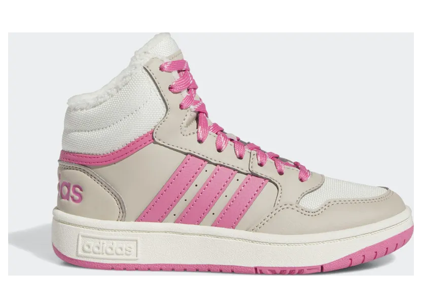 adidas Hoops Mid 3.0 Kids Schuh Wonder Beige / Pink Fusion / Off White (IF7739)