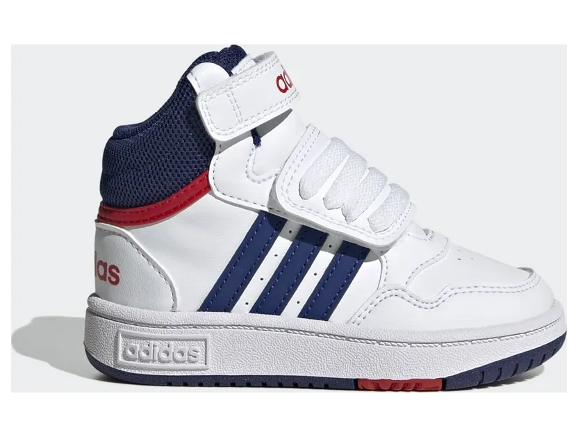adidas Hoops Mid Schuh Cloud White / Victory Blue / Better Scarlet (GZ9650)