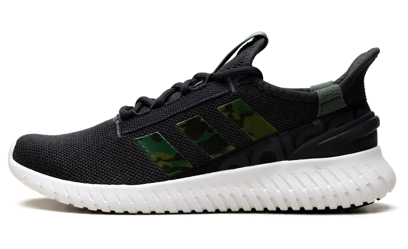 adidas Kaptir 2.0 Cloudfoam Lifestyle Running Schuh Core Black / Core Black / Green Oxide (GX4244)