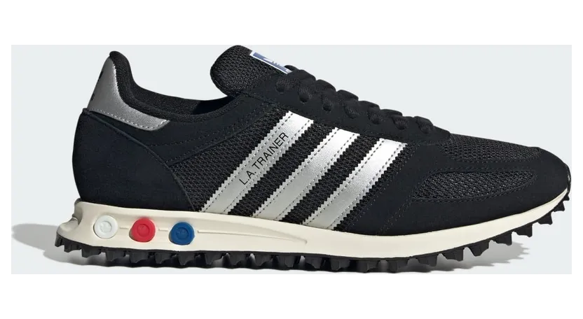 Adidas LA TRAINER OG Shoes Core Black / Silver Metallic / Off White (KJ4381)