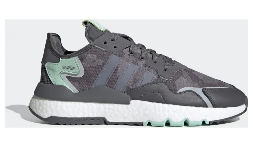 adidas Nite Jogger Schuh Grey Five / Grey Two / Blush Green (FV1311)