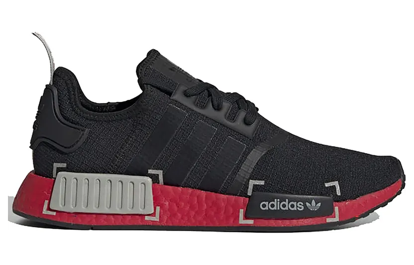 adidas NMD R1 Black Grey Scarlet (FV3907)