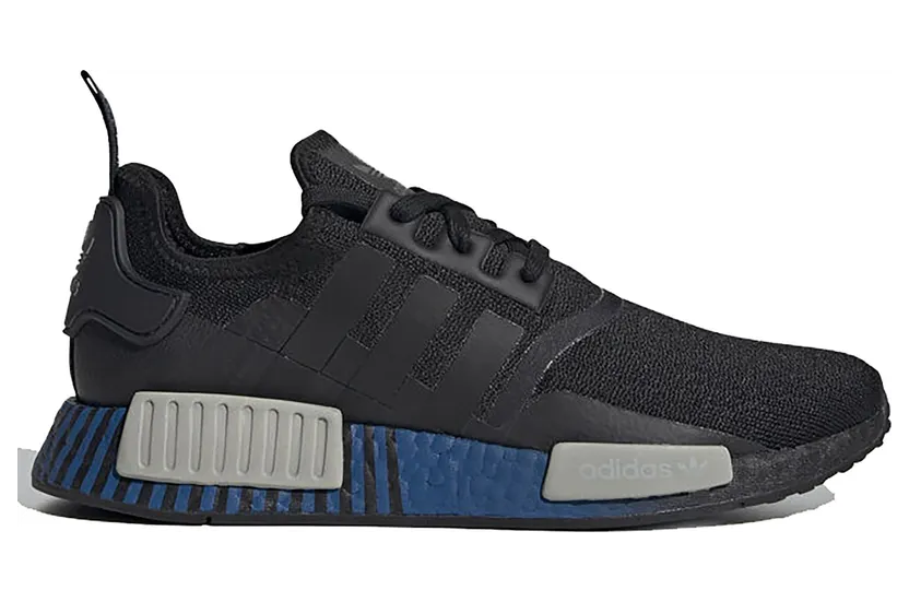 adidas NMD R1 Black Metal Grey Lush Blue (FV3652)