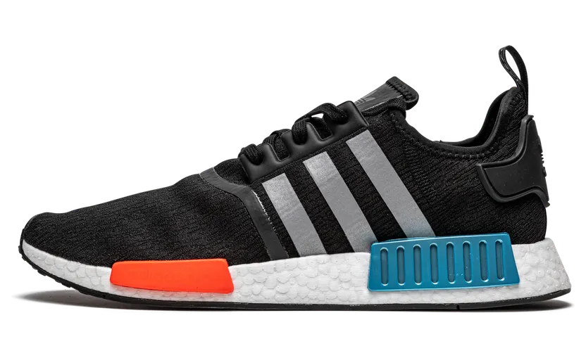 adidas NMD_R1 Core Black / Silver Metallic / Solar Red (FY5727)