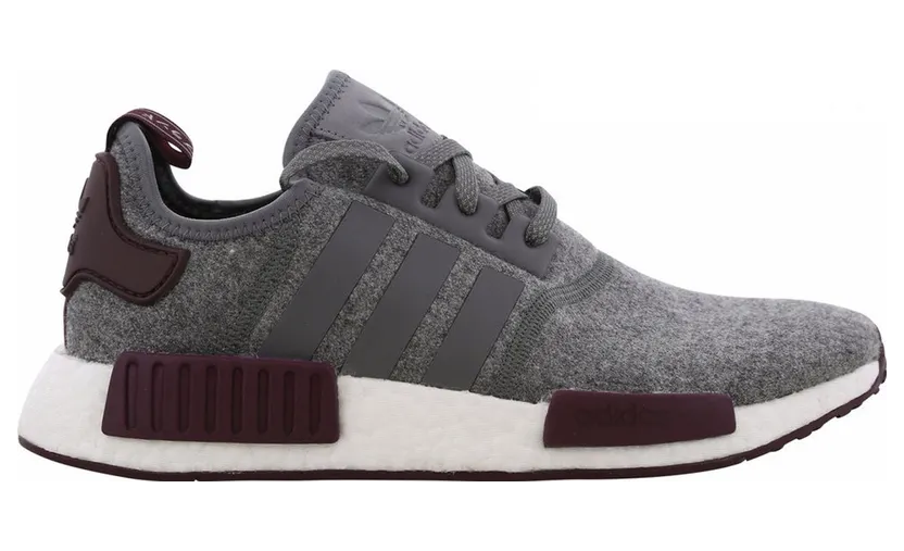 adidas NMD R1 Wool Grey Four Maroon (CQ0761)
