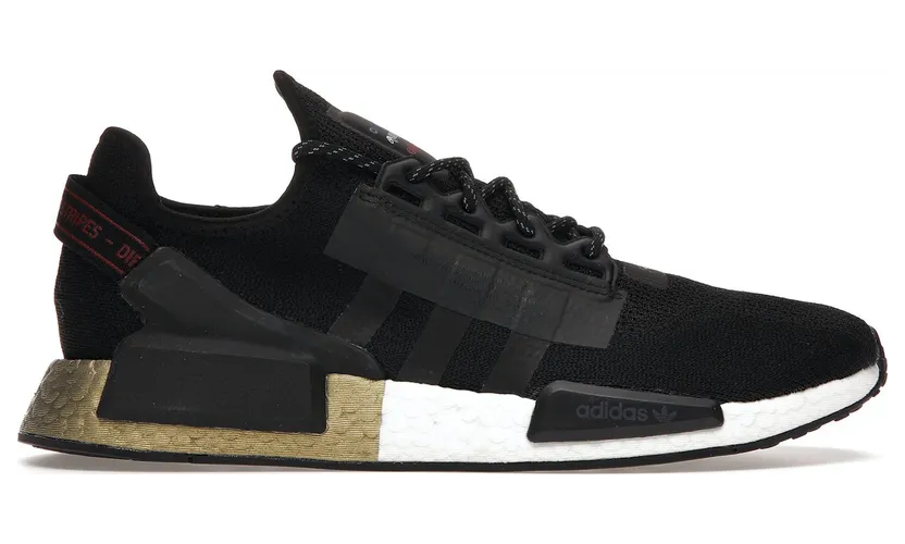 adidas NMD V2 Core Black Gold Metallic (FW5327)
