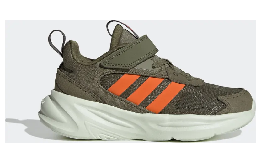 adidas Ozelle Running Lifestyle Elastic Lace with Top Strap Schuh Focus Olive / Impact Orange / Linen Green (GY7112)