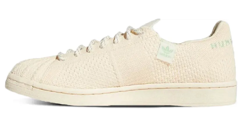adidas Pharrell Williams Superstar Primeknit Schuh Ecru Tint / Core White / Glory Mint (S42931)