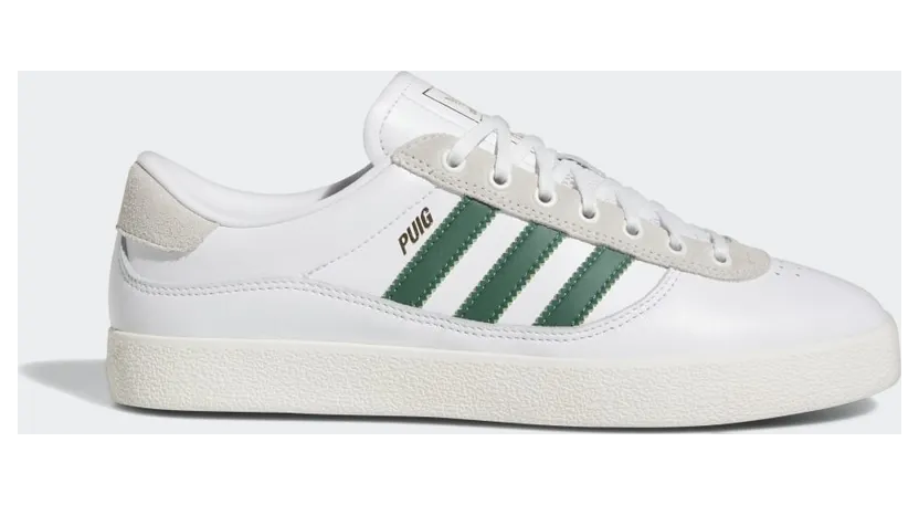 adidas Puig Indoor Schuh Cloud White / Dark Green / Chalk White (IG5237)