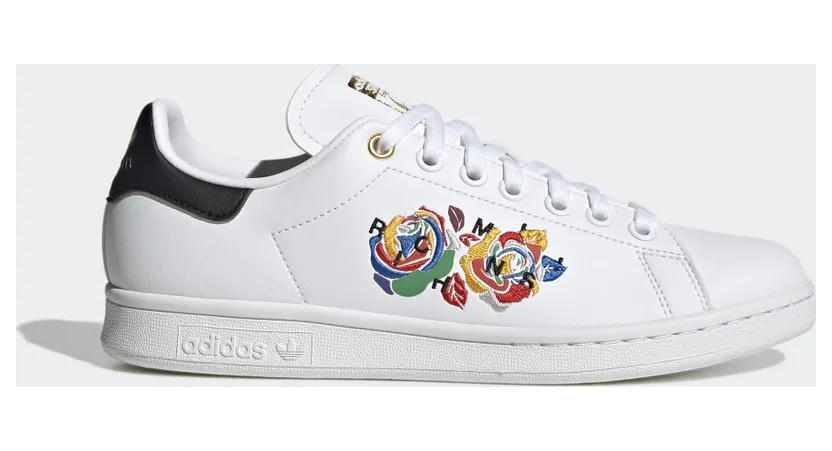 adidas Rich Mnisi Stan Smith Schuh Cloud White / Gold Metallic (GW0567)