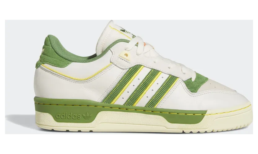 adidas Rivalry Low 86 Schuh Chalk White / Crew Green / Hazy Yellow (FZ6318)