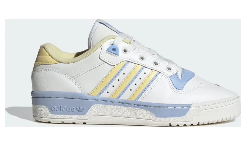adidas Rivalry Low Schuh Core White / Almost Yellow / Blue Dawn (IG3332)