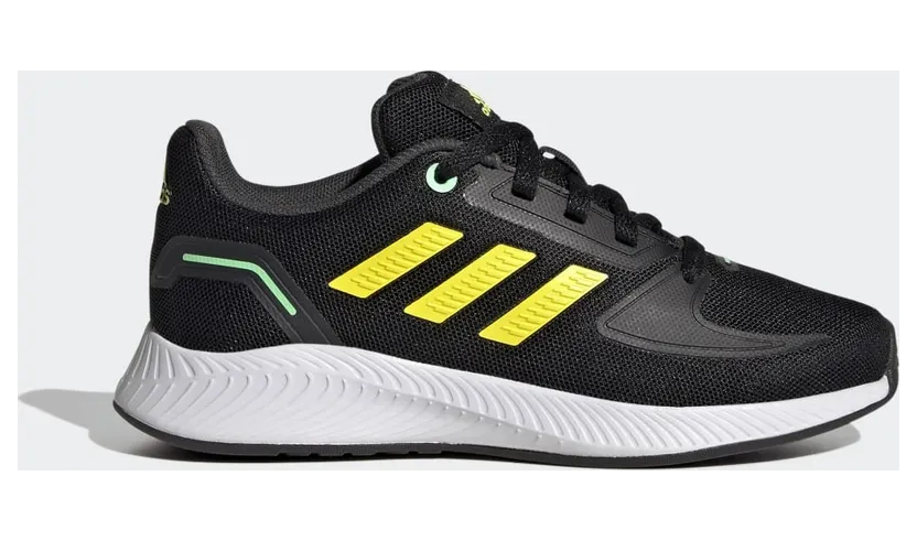 adidas Runfalcon 2.0 Laufschuh Core Black / Beam Yellow / Beam Green (HR1408)