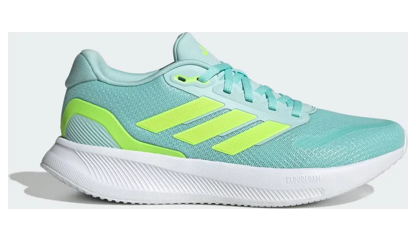adidas Runfalcon 5 Semi Flash Aqua Lucid Lemon Core Black (JR3088)