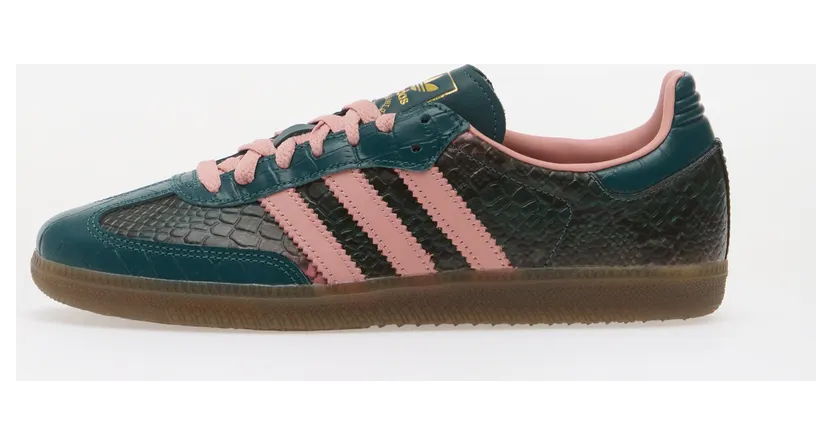 adidas Samba OG “Rich Green”: Schlangenprint in Grün und Rosa, heute für Damen (2)