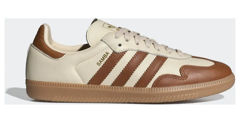 adidas Samba OG “Wonder White / Dusky Bronze”: Samt in Erdtönen