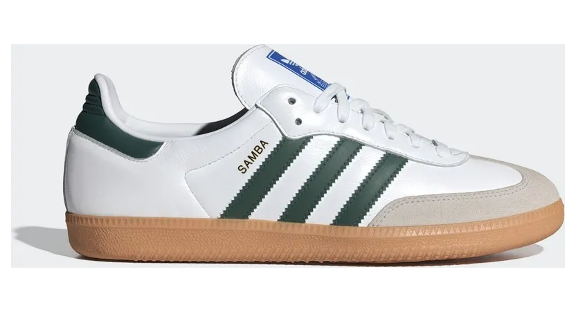 adidas Samba OG Schuh Cloud White / Collegiate Green / Gum (IE3437)