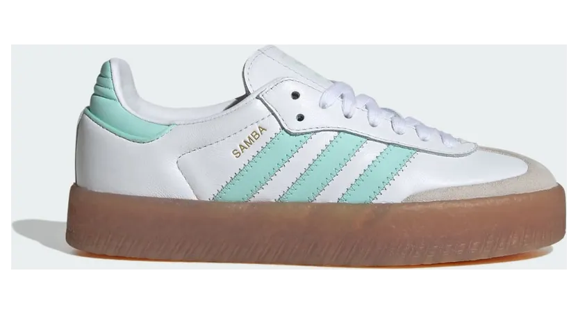 Adidas Sambae Sneakers Kids Cloud White / Clear Mint / Gold Metallic (JQ1314)