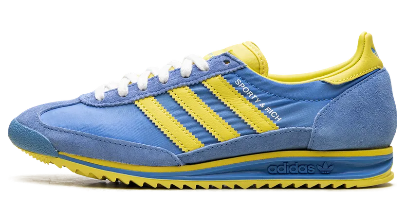 Adidas SL 72 RS “Sporty & Rich – Sweden Pack – Blue/Yellow” (JH6701)