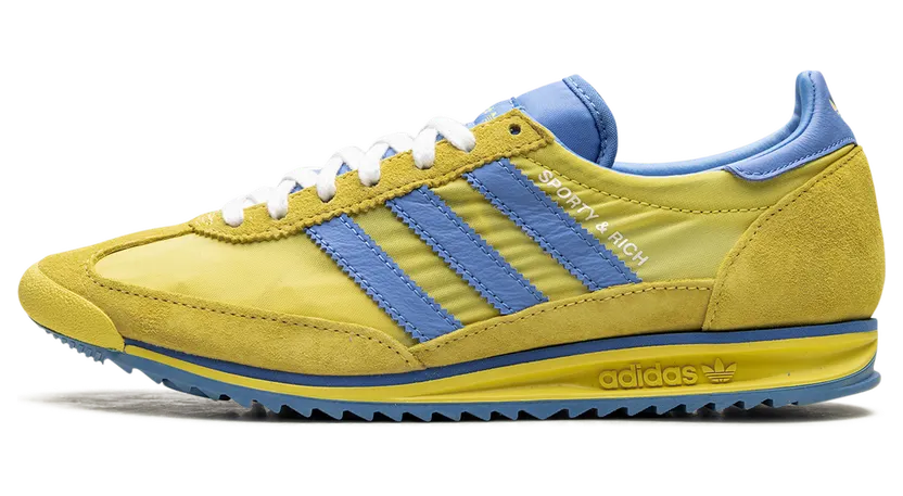 Adidas SL 72 RS “Sporty & Rich – Sweden Pack – Yellow/Blue” (JH6702)
