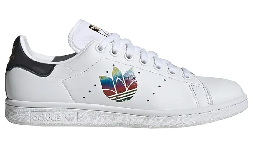 adidas Stan Smith Schuh Cloud White / Core Black / Gold Metallic (FW2443)