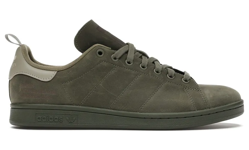 adidas Stan Smith Schuh Raw Khaki / Feather Grey / Night Cargo (FZ3552)