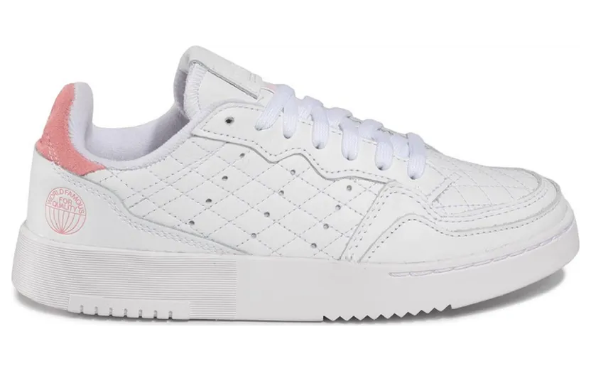 adidas Supercourt Schuh Cloud White / Cloud White / Glow Pink (EF5925)