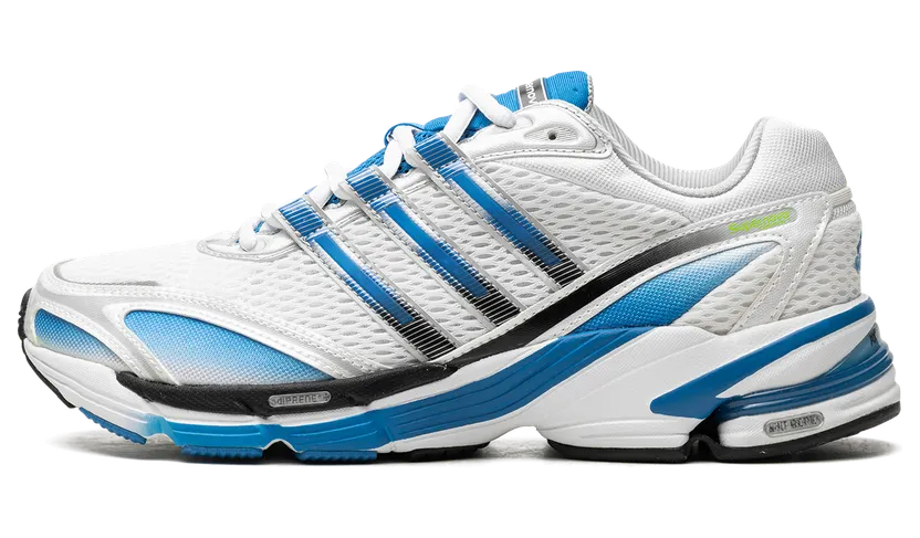 adidas Supernova Cushion 7 Schuh Cloud White / Blue Rush / Semi Solar Green (GY5241)