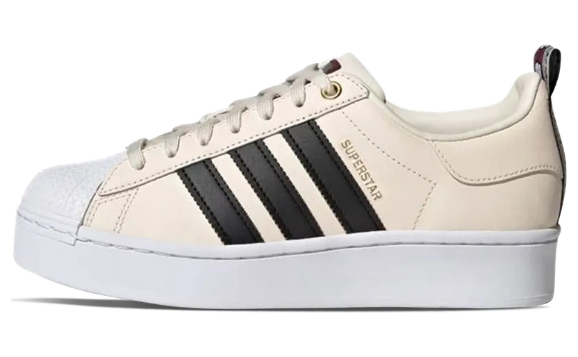 adidas Superstar Bold Schuh Wonder White / Core Black / Victory Crimson (H00636)