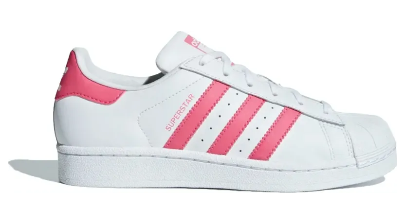 adidas Superstar Cloud White Real Pink (GS)