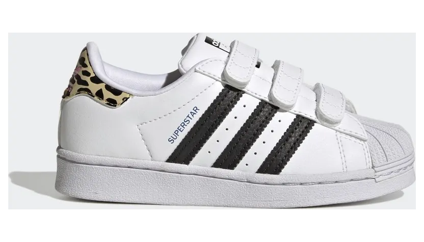 adidas Superstar Schuh Cloud White / Core Black / Blue (GW4063)