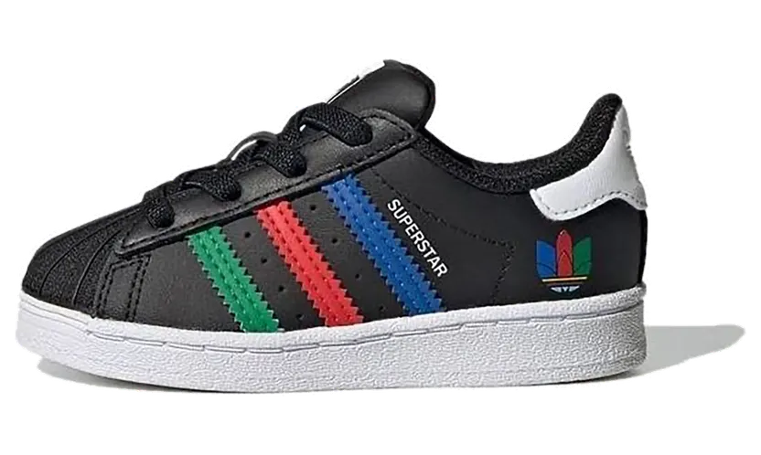 adidas Superstar Schuh Core Black / Green / Cloud White (FW5239)