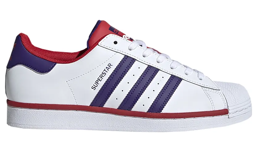 adidas Superstar White Purple Scarlet (FV4189)