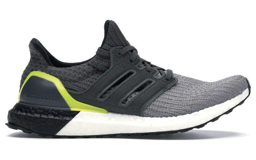 adidas Ultra Boost 4.0 Grey Black Yellow (G54003)