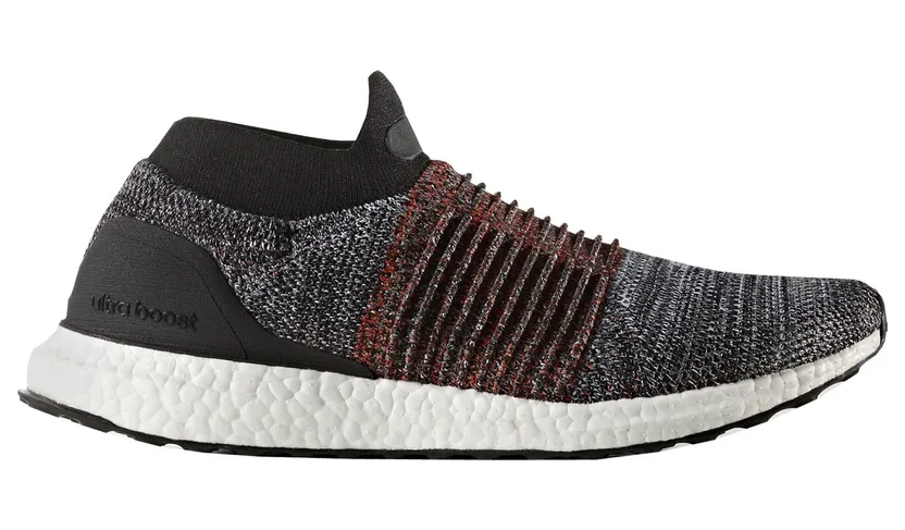 adidas Ultra Boost Laceless Mid Black White Orange (S80769)