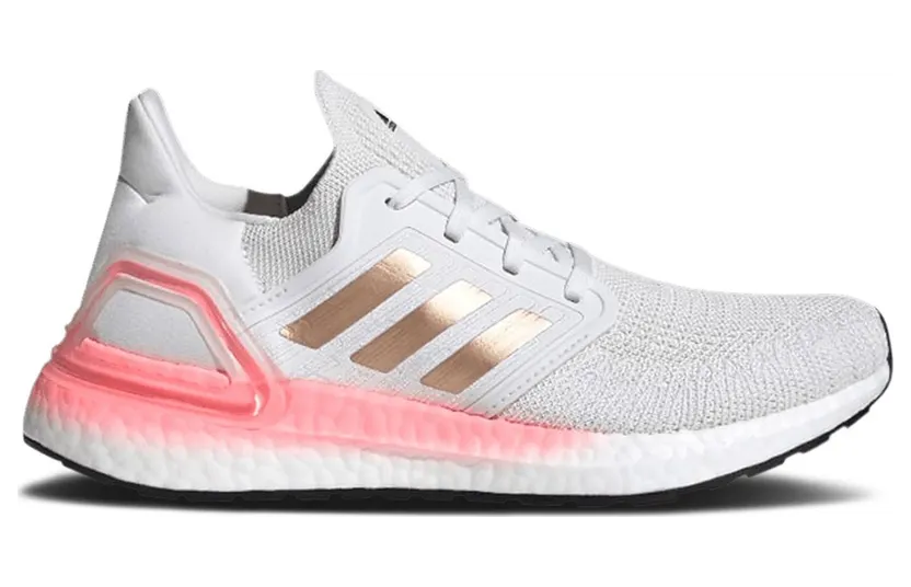 adidas Ultraboost 20 Schuh Crystal White / Copper Metallic / Light Flash Red (EG0724)