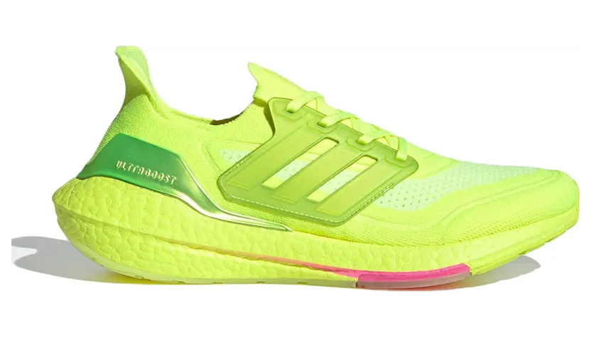 adidas Ultraboost 21 Laufschuh Solar Yellow / Solar Yellow / Screaming Pink (FY0848)