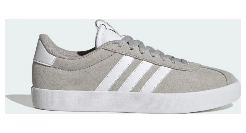 adidas VL Court 3.0 Schuh Grey Two / Cloud White / Silver Metallic (ID6280)