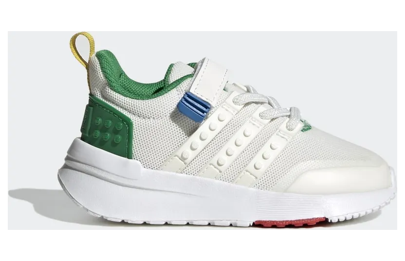 adidas x LEGO® Racer TR21 Elastic Lace and Top Strap Schuh Core White / Core White / Green (HQ1320)