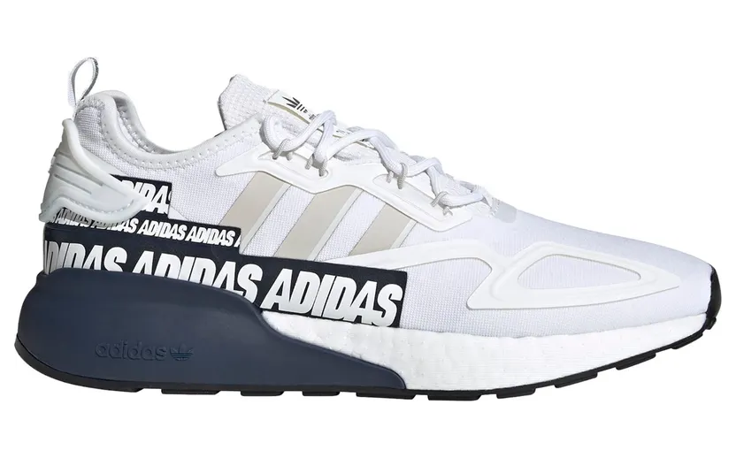 adidas ZX 2K Boost Schuh Cloud White / Grey One / Collegiate Navy (FX7036)