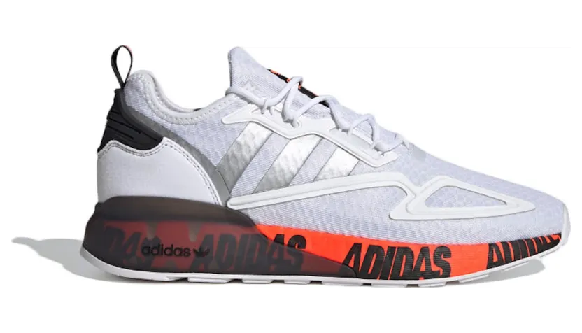 adidas ZX 2K Boost Schuh Cloud White / Silver Metallic / Core Black (FX7030)
