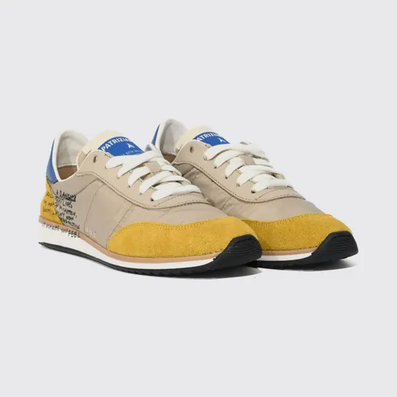 Patrizia Pepe Suede and Nylon Sneakers Blue (8Z0135V040FG65)