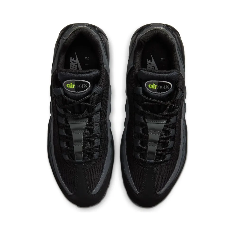 Nike Air Max 95 Retro Logo Black Grey Volt Black/Wolf Grey-Cool Grey-Volt (CV1635-002)