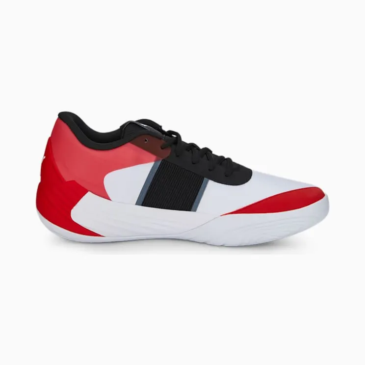 Puma Fusion Nitro Team basketbalschoenen Wit/Rood (377035-02)