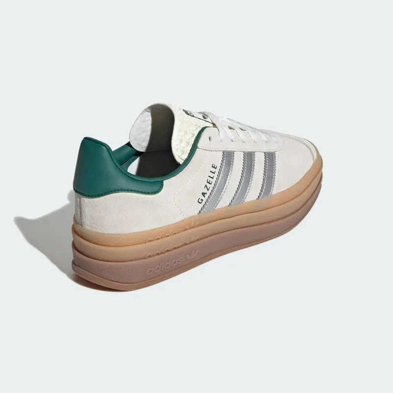 adidas Gazelle Bold Off White Collegiate Green (JI0328)